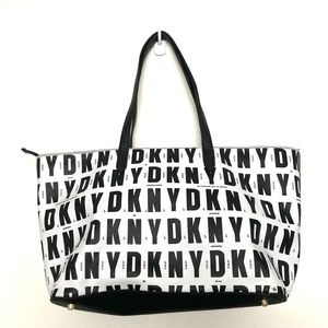 DKNY Black & White Tote Bag - Like New